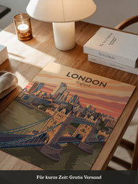 London Skyline Pastellfarben
