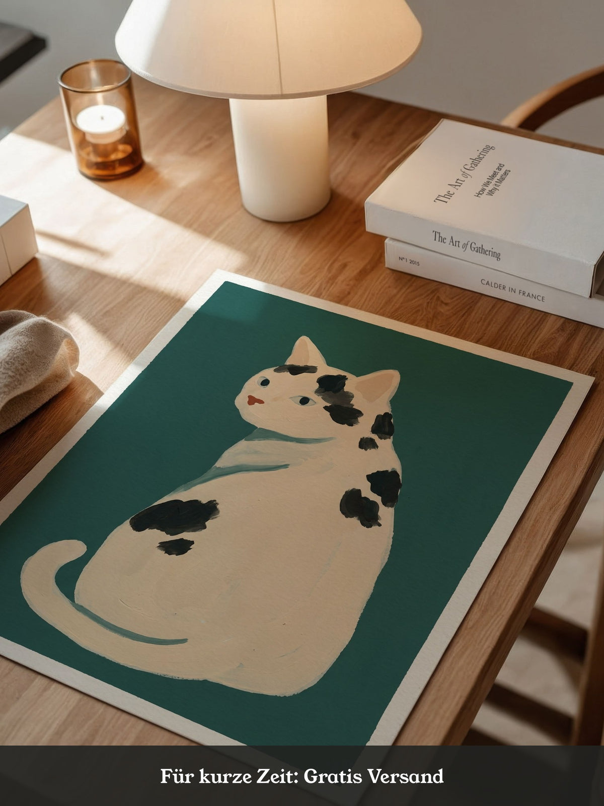 Weiße Katze Flecken