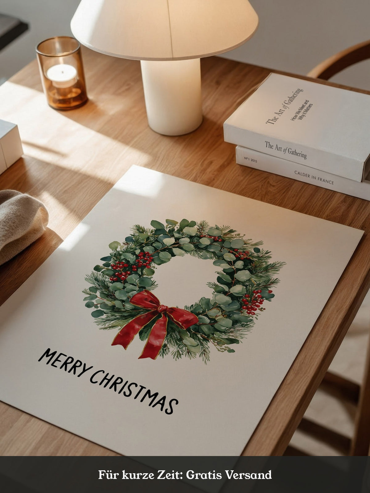 Weihnachtskranz Rot Grün