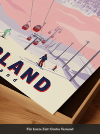 Lappland Skifahren Illustration