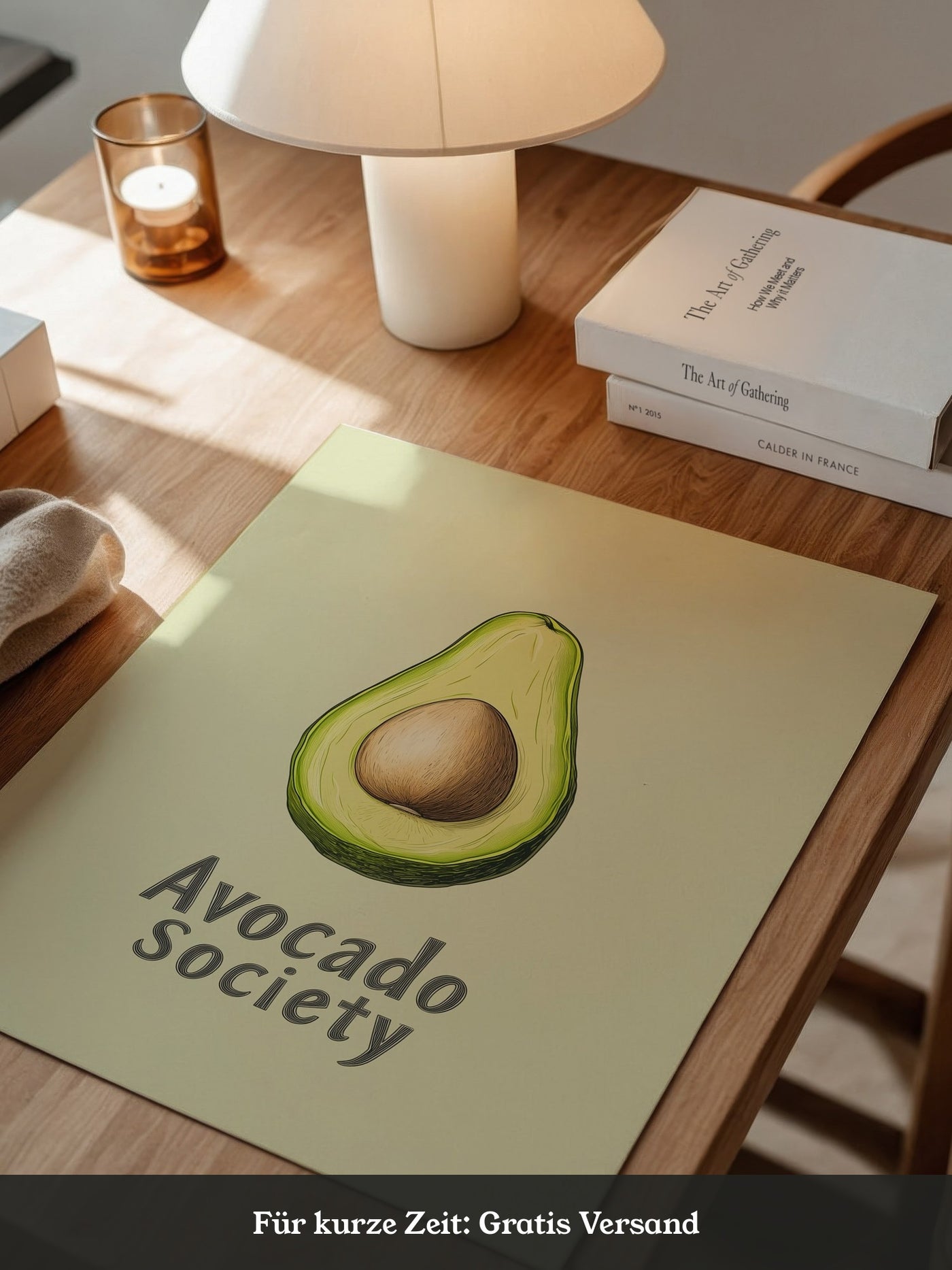Avocado Vintage Illustration