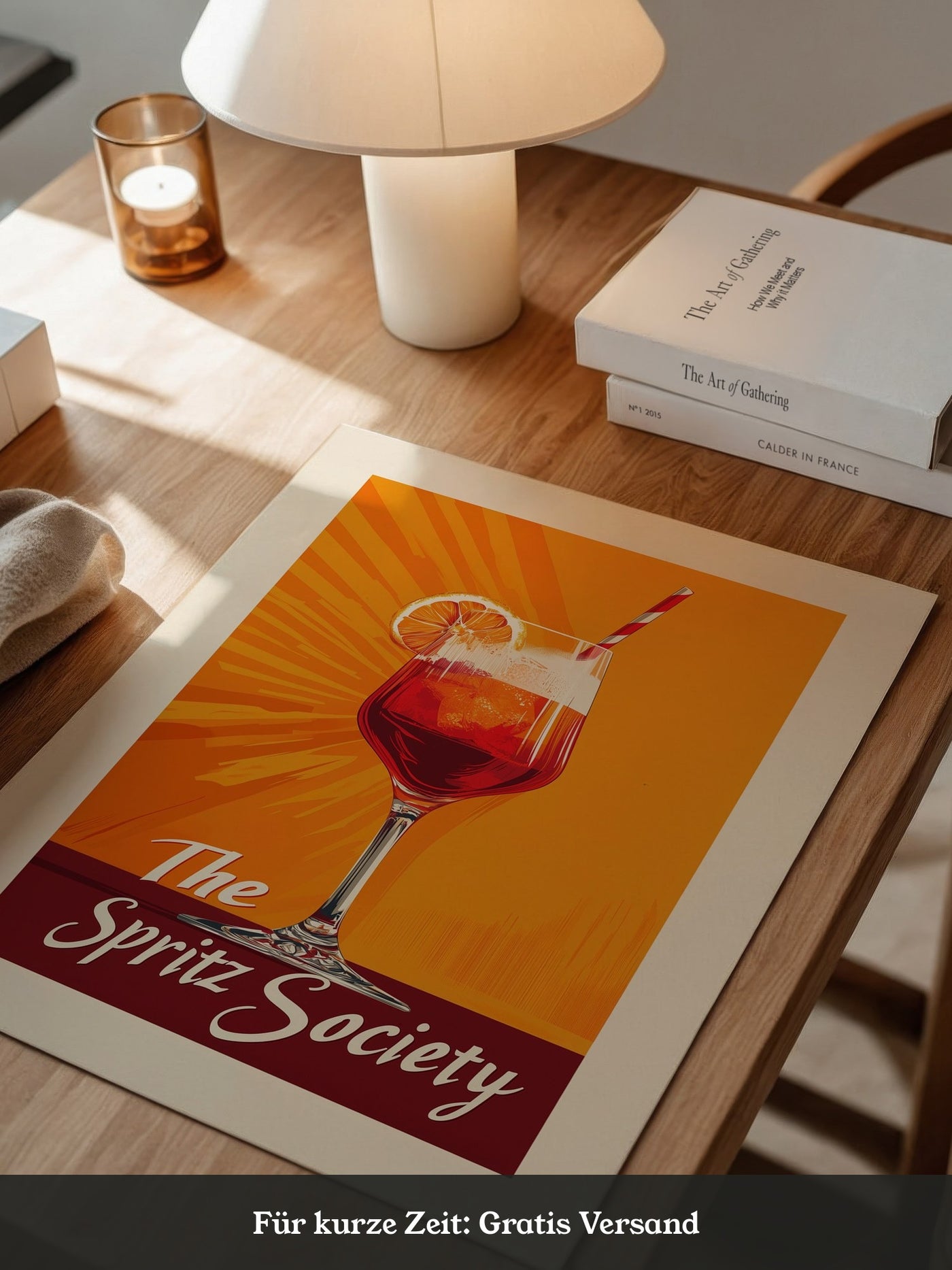 Aperol Spritzglas Orange Retro-Design