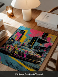 Sportwagen Pop-Art Stil