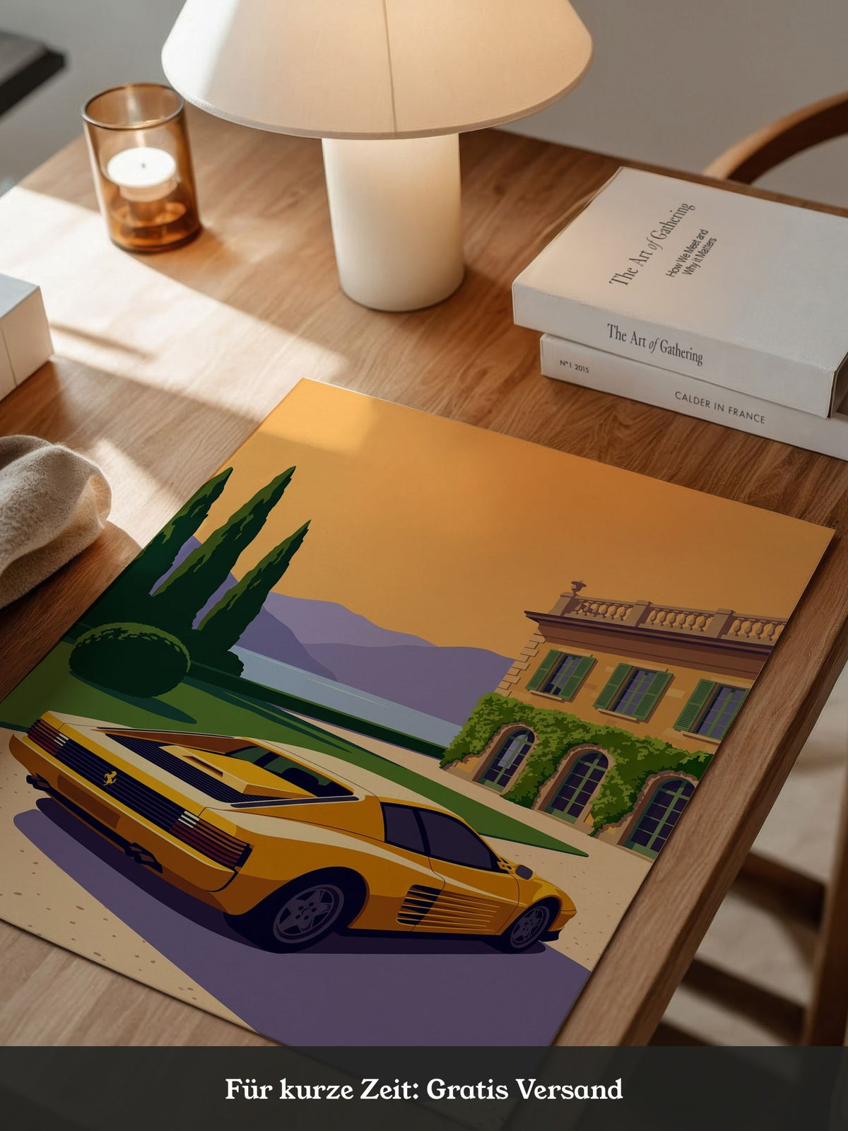 Sportwagen Illustration Gelb