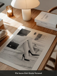 Elegant Frau Beine Retro Stil