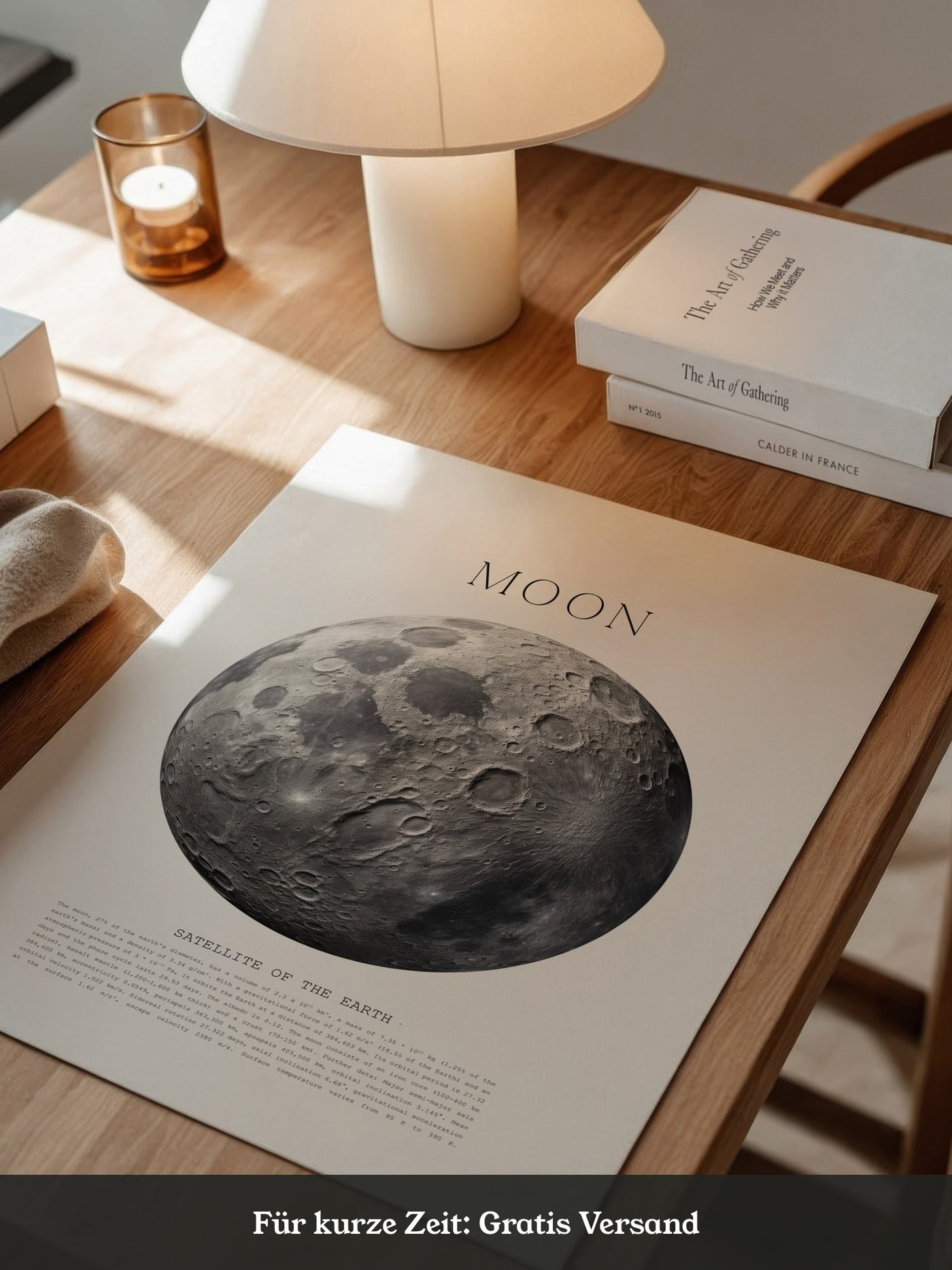 Mond grau Textur Detail