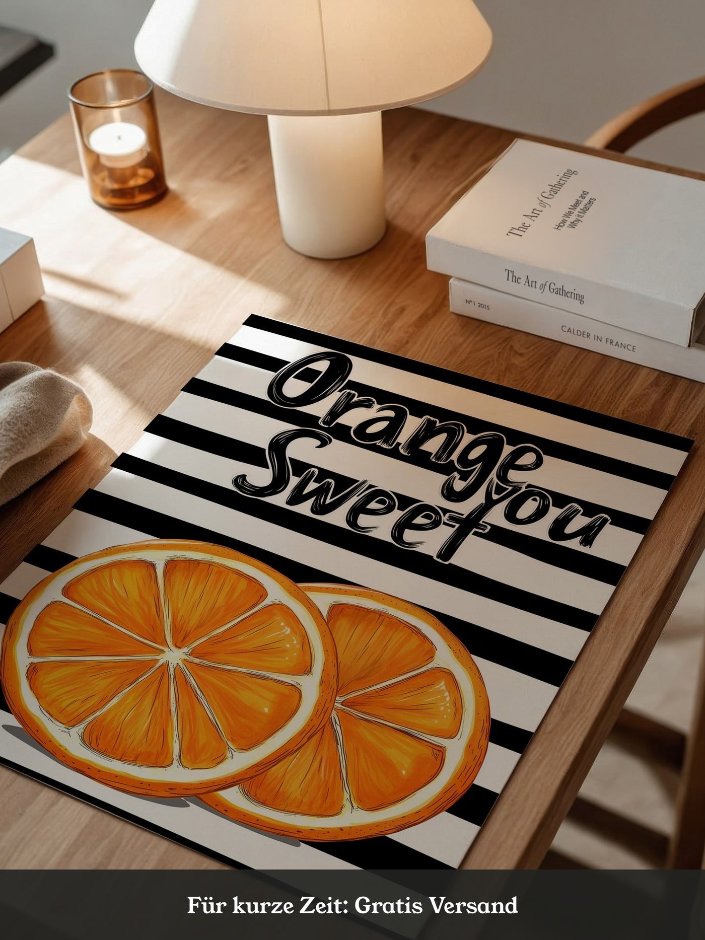 Orangenscheiben Retro Charme