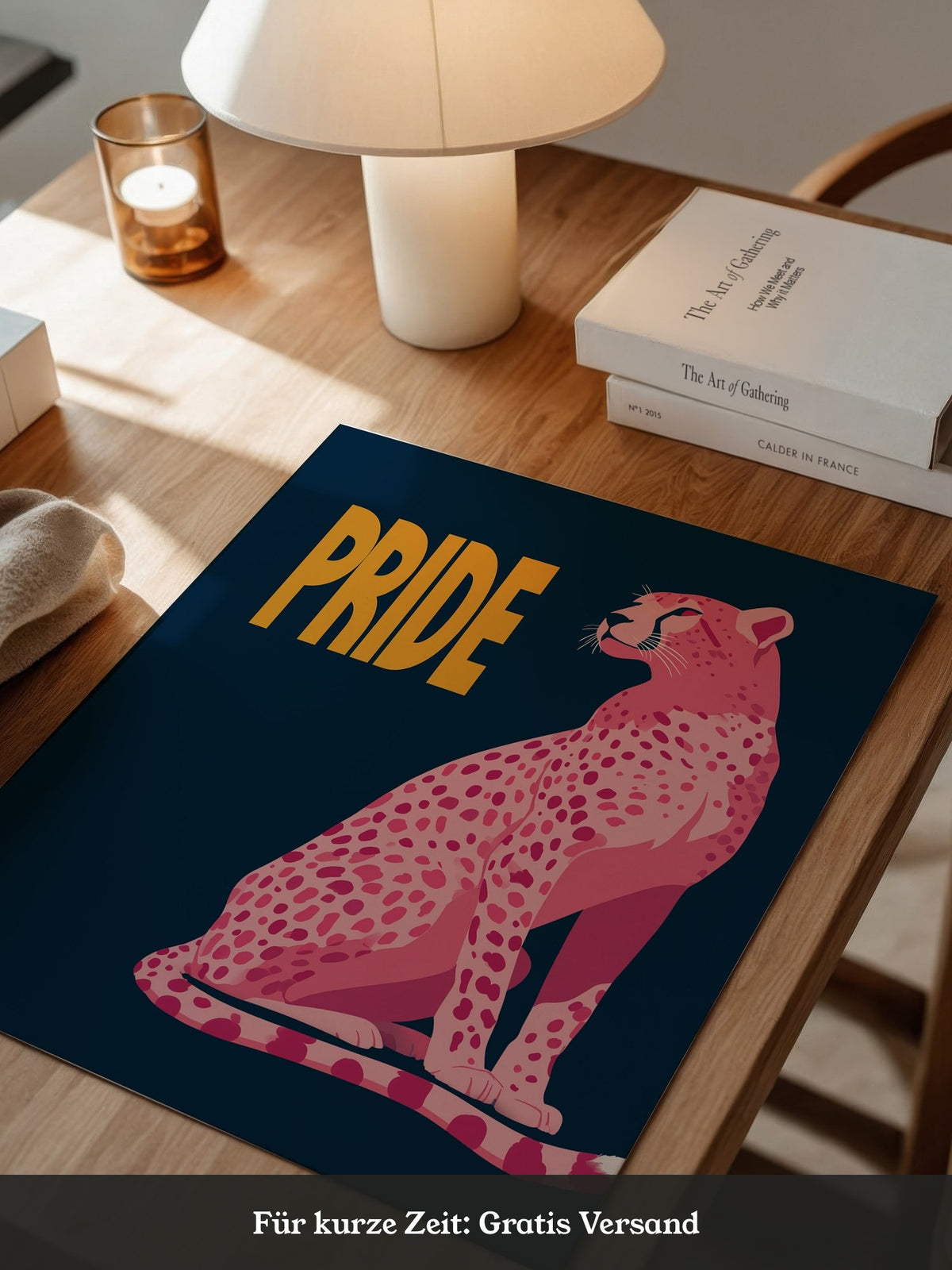 Leopard Rosa Illustration