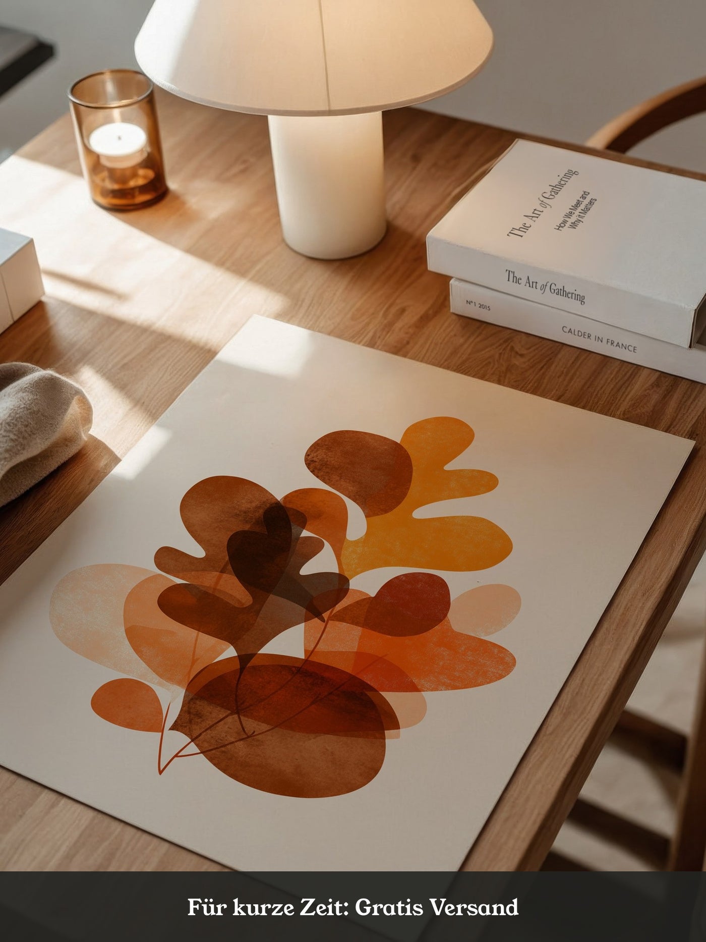 Herbstblätter Abstrakt Orange