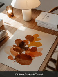 Herbstblätter Abstrakt Orange