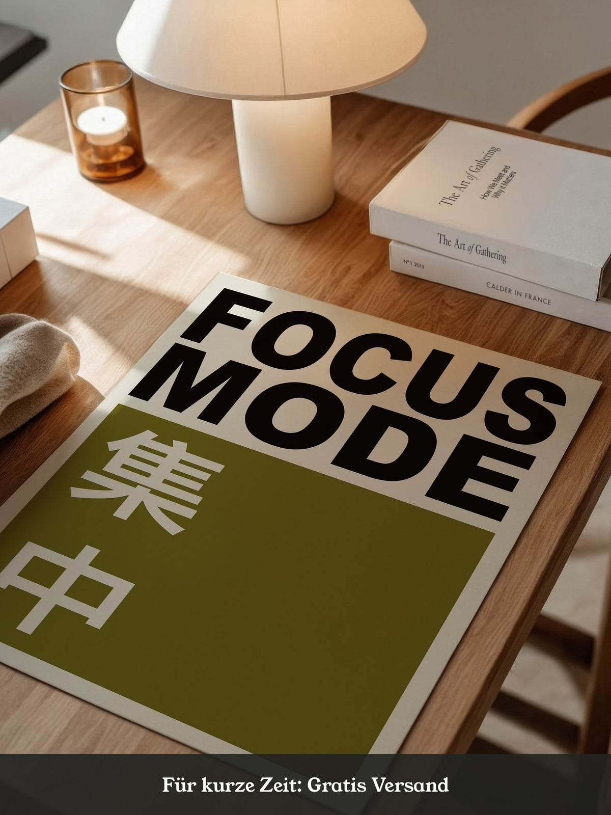 Focus Mode Text Olivgrün