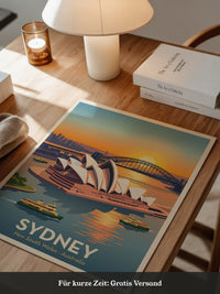 Sydney Oper bei Sonnenuntergang