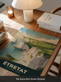 Étretat Küste Pastell Strände