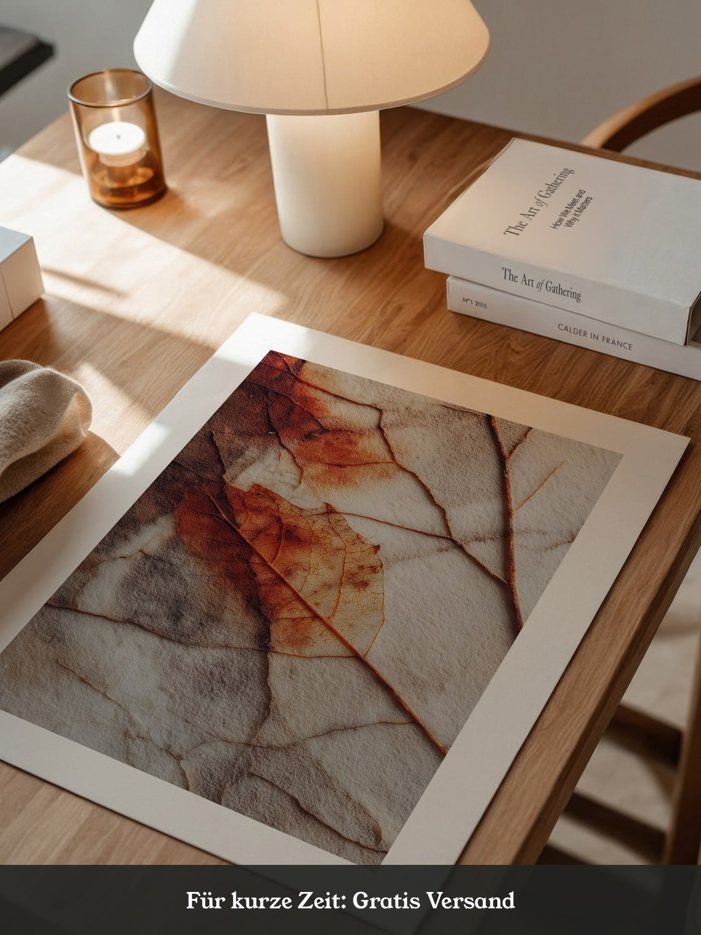 Herbstblatt Struktur Vintage