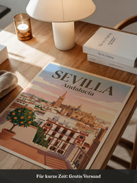 Sevilla Stadtansicht vintage