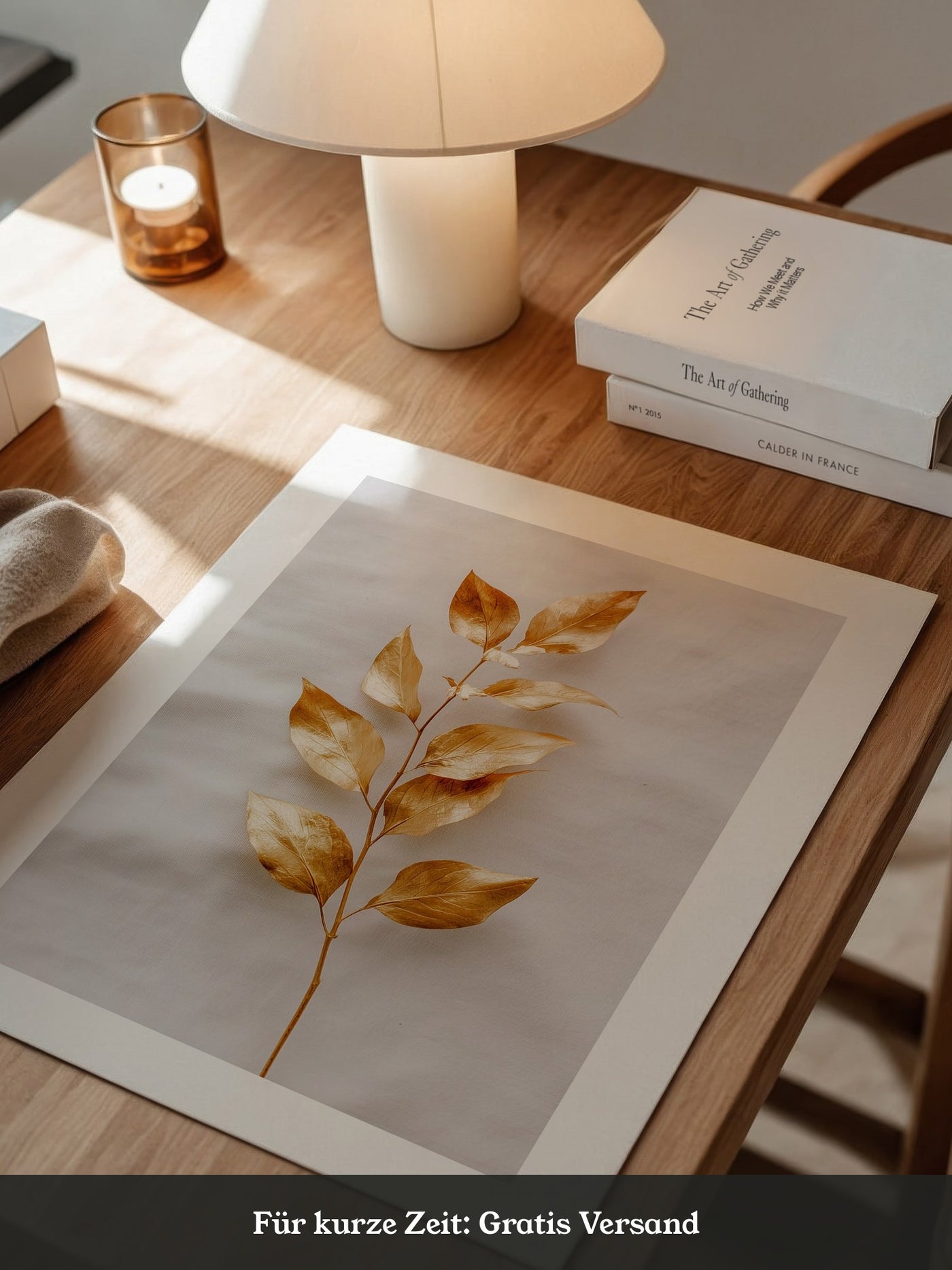 Goldene Blätter Minimalistisch