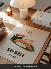 Sushi Komposition Retro Look