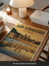 San Sebastián Strand Sonnenuntergang