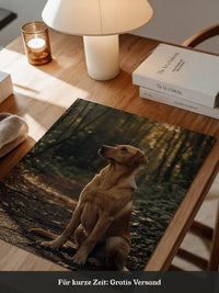 Hund Waldlicht Vintage
