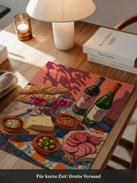 Mediterrane Tafel bunte Schatten