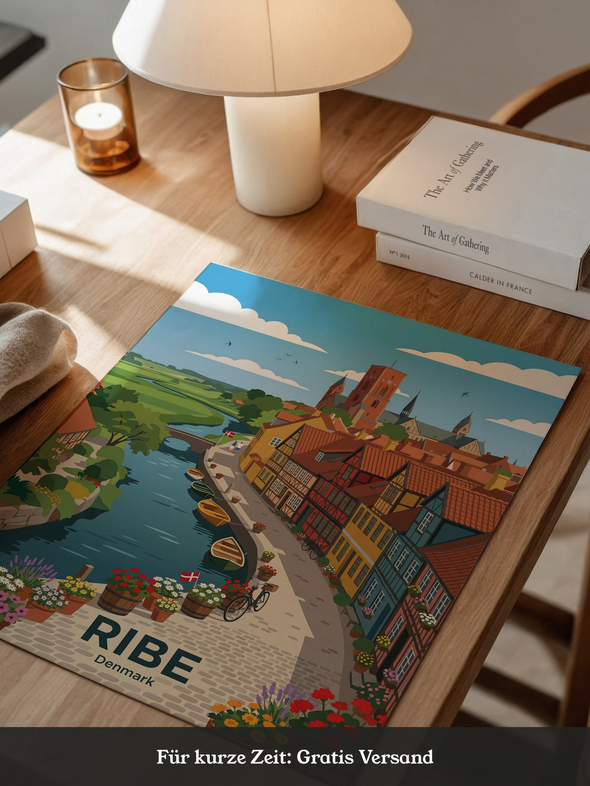 Ribe Dänemark Bunte Fachwerkhäuser