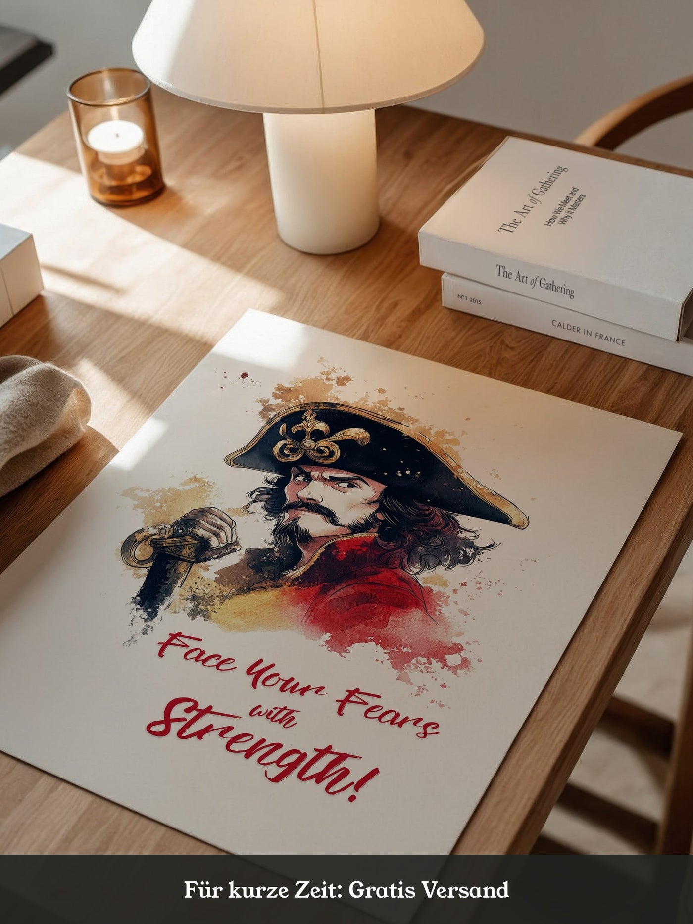 Piratenkapitän Aquarell Flair