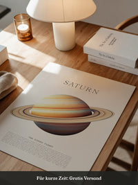 Saturn Ringe Illustration Pastell