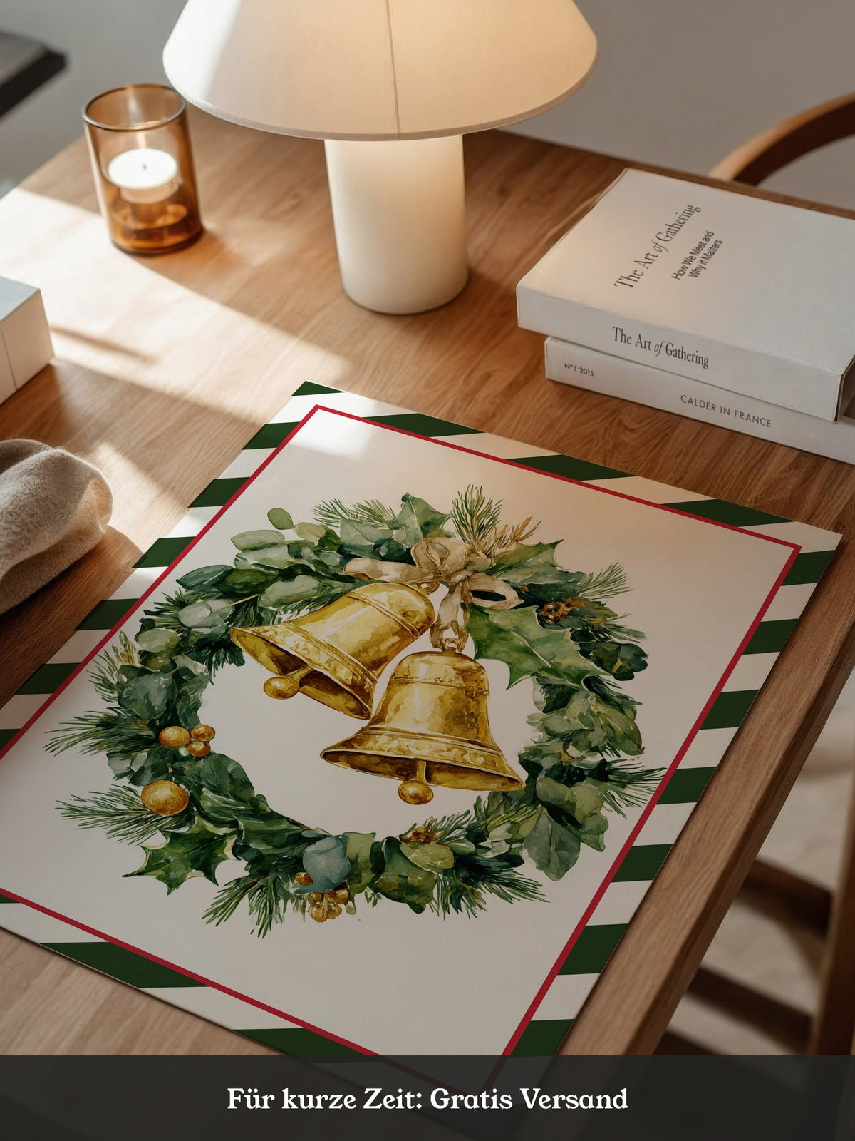 Weihnachtskranz Goldene Glocken