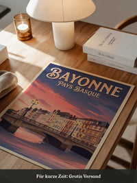 Bayonne Brücke Abenddämmerung