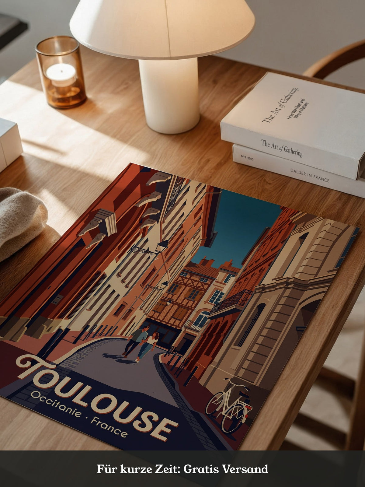 Toulouse Straßen Idylle Vintage
