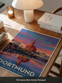 Dortmund Hafenabend Farbenpracht