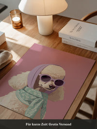 Pudel Pastell Retro-Look