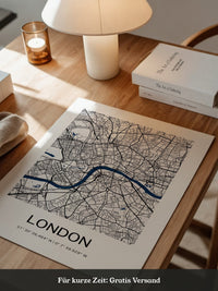 London Karte minimalistisch