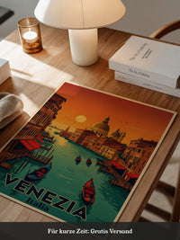 Venedig Sonnenuntergang Retrofarben