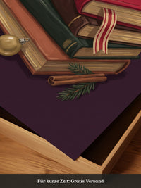 Weihnachtliche Bücherkerze