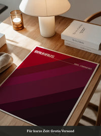 Bauhaus Streifen Rot Töne