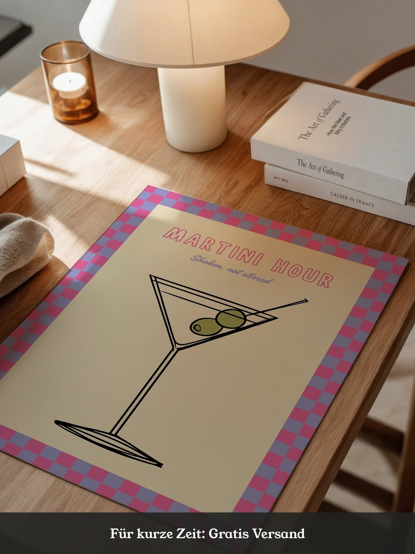 Martiniglas Grafik retro