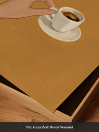 Espresso Hand minimalistisch
