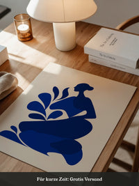 Frauenfigur Blau Silhouette