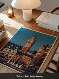 Lille Glockenturm Retro Architektur