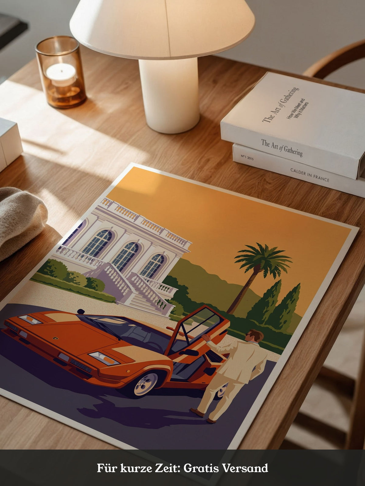Elfer Sportwagen Orange Retro
