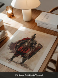 Römischer Soldat Roter Umhang