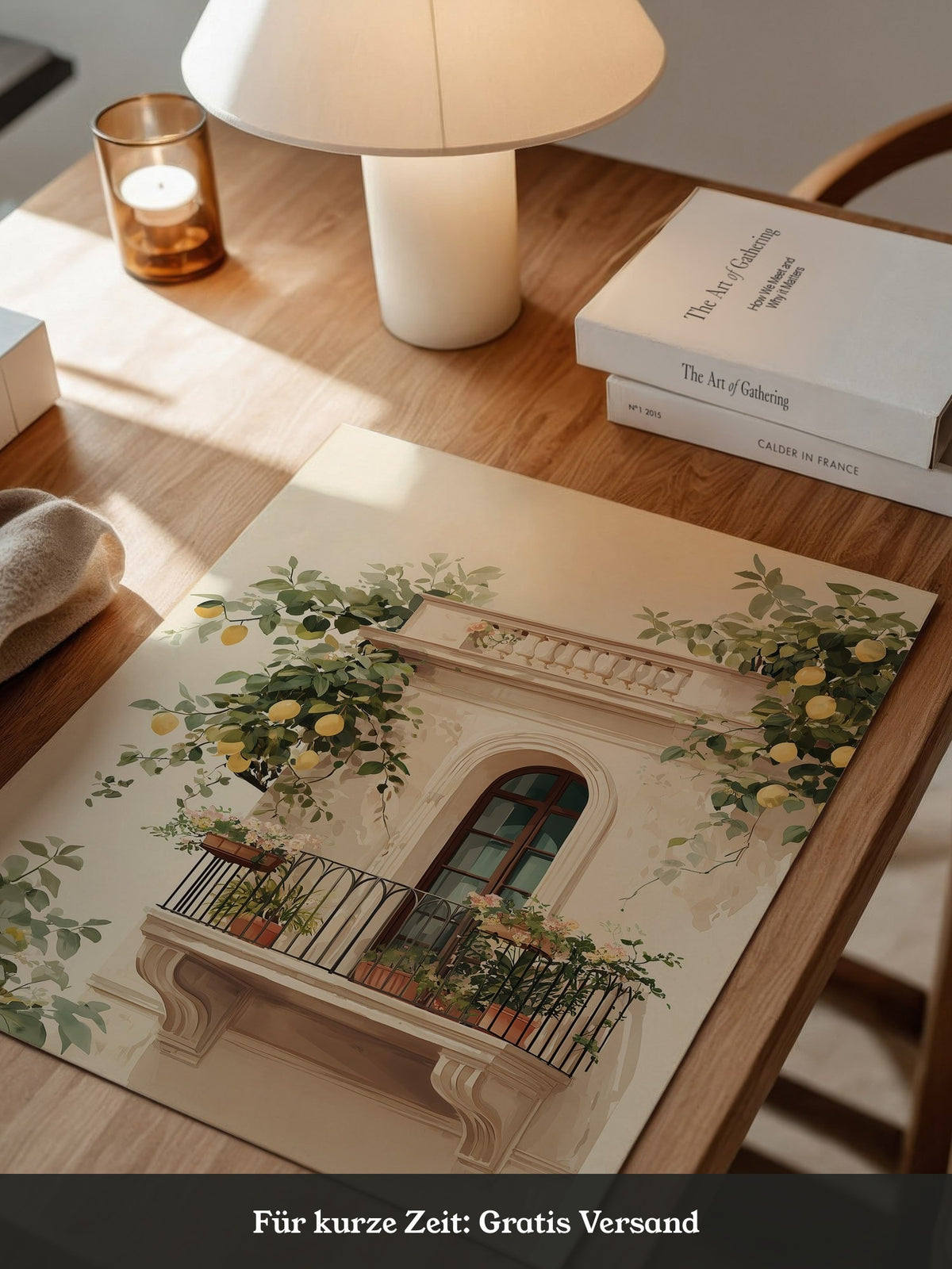 Balkon Zitronenpastell