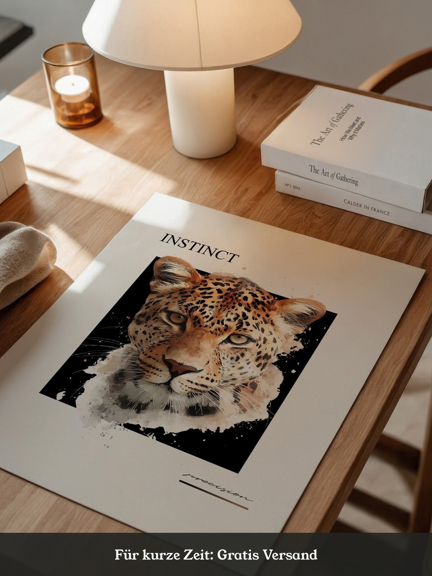 Leopard Aquarell Intensiv