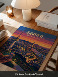 Seoul Skyline Abenddämmerung