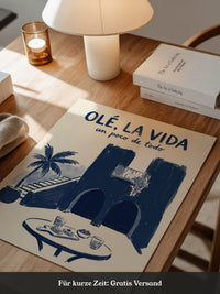 Spanische Architektur Blau