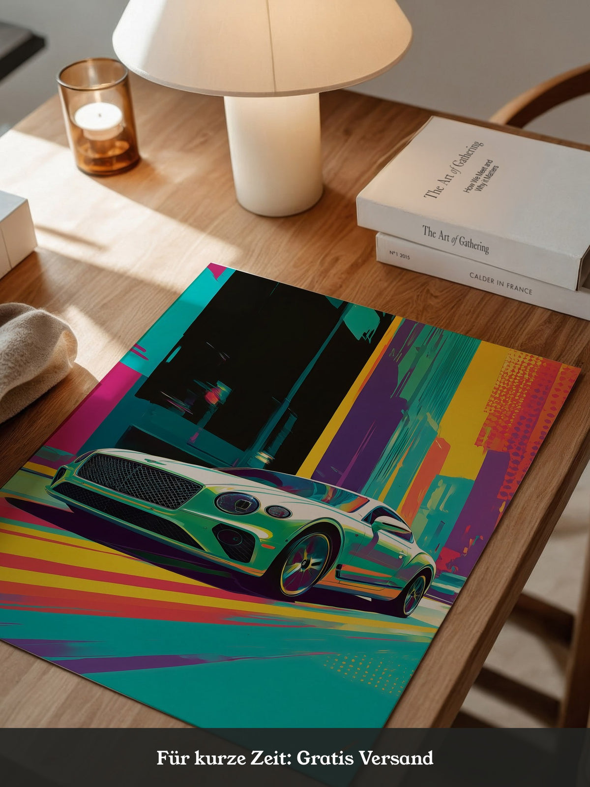 Sportwagen Pop Art Farbrausch
