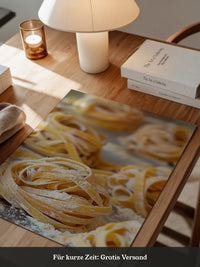 Tagliatelle Nahaufnahme Mehl