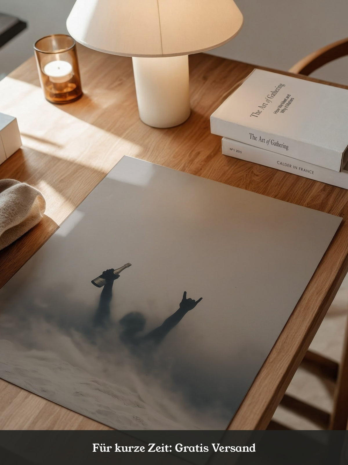 Nebel Silhouette Flasche Stimmung