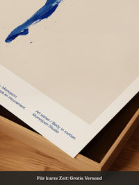 Körper in Bewegung Blau